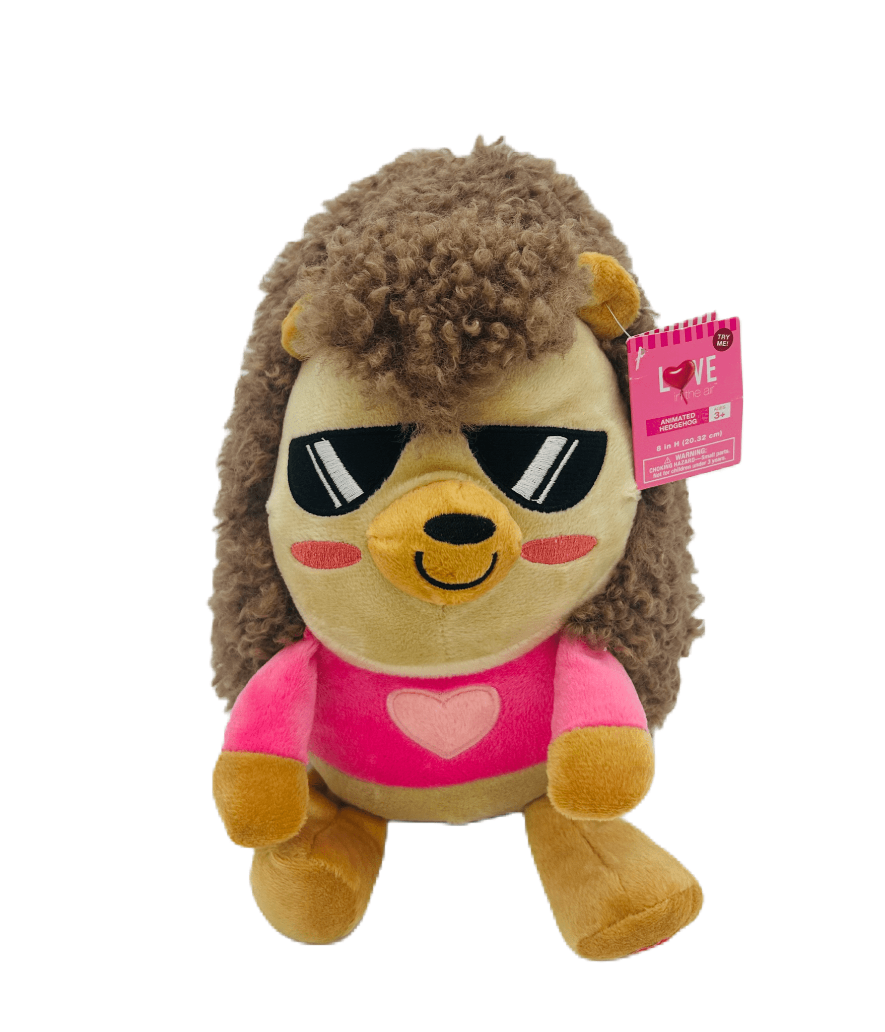 Animated Hedgehog With Pink Heart Shirt - LOW&BEHOLD