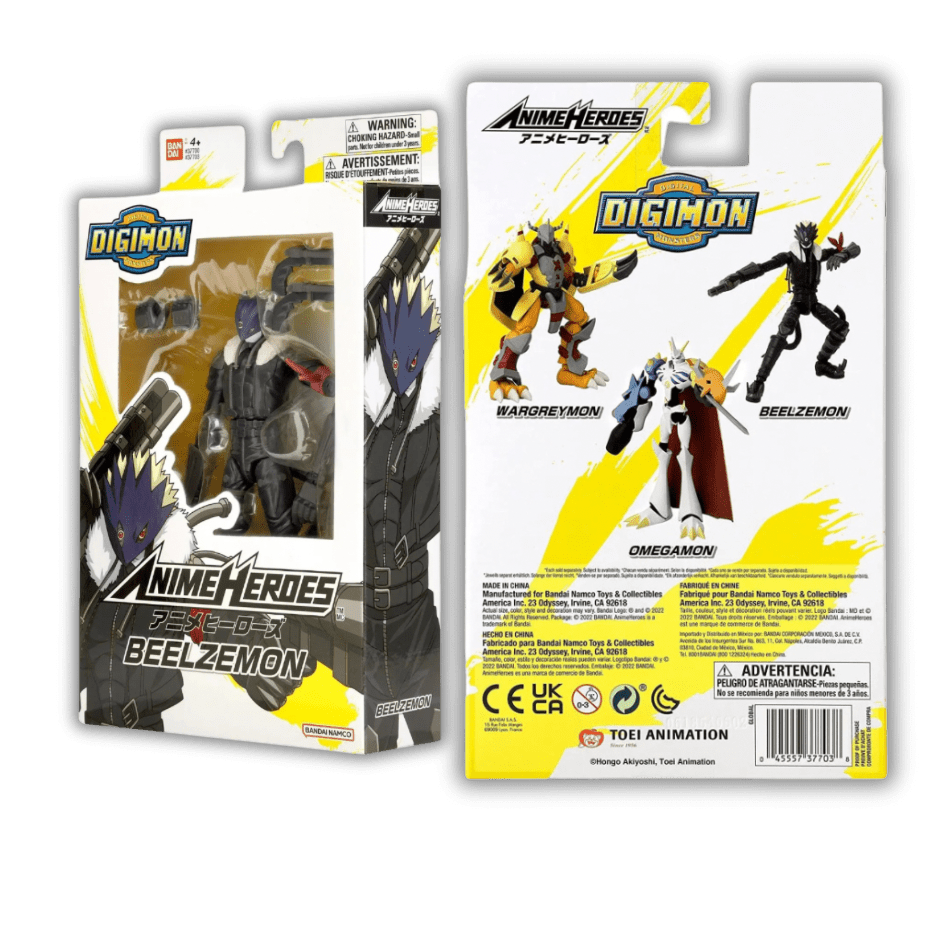 Bandai : Anime Heroes - Digimon - Japanese Anime Beelzemon 6.5" Action Figure - LOW&BEHOLD