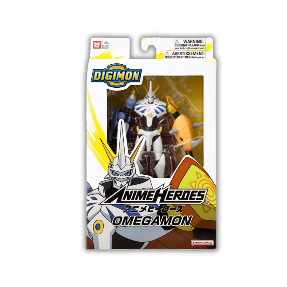 Bandai: Anime Heroes Digimon Omegamon 6.5-inch Movable Action Figure Toy - LOW&BEHOLD