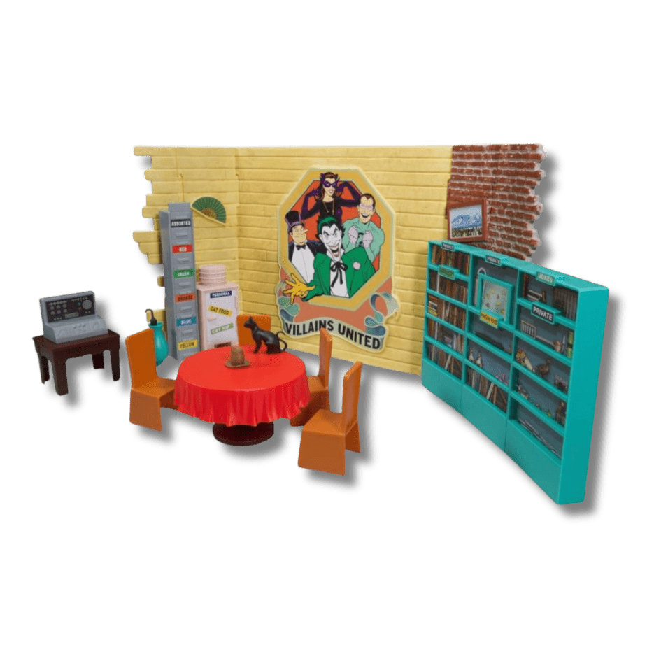 DC Retro Batman 66 Action Figure Villian's Lair Playset - LOW&BEHOLD