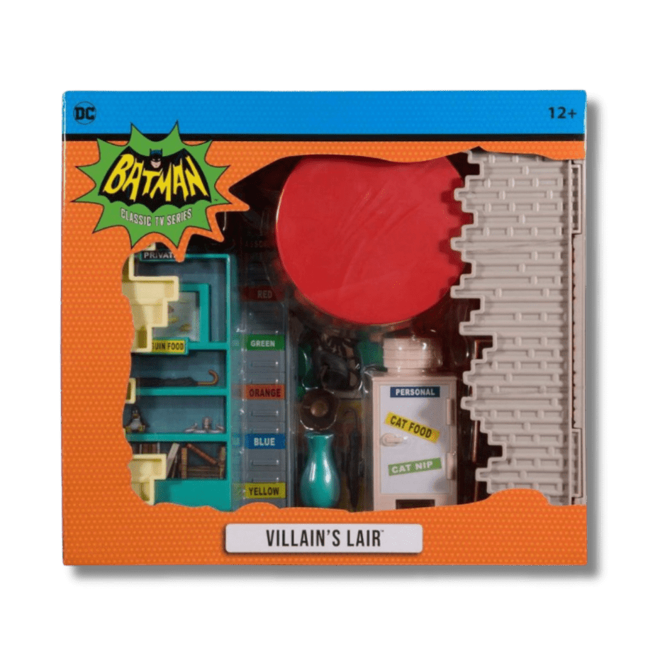 DC Retro Batman 66 Action Figure Villian's Lair Playset - LOW&BEHOLD