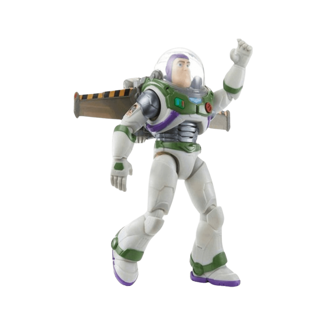 Disney Pixar Lightyear Jetpack Liftoff Buzz Lightyear Action Figure 13” (Jet Pack Blows Steam) - LOW&BEHOLD
