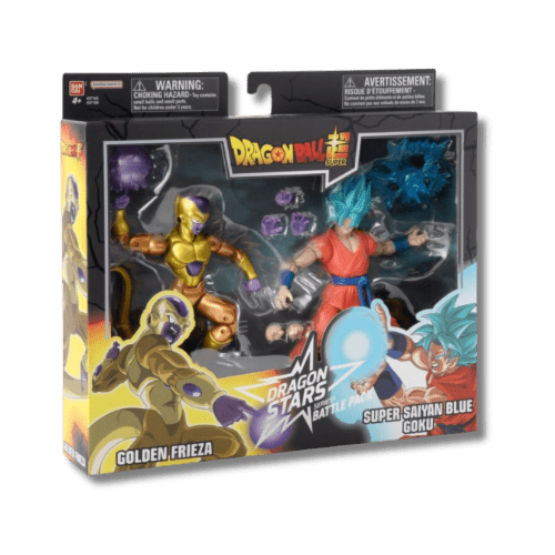 Dragon Ball Super Golden Frieza vs Super Saiyan Blue Goku Action Figures - LOW&BEHOLD