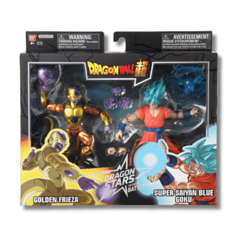 Dragon Ball Super Golden Frieza vs Super Saiyan Blue Goku Action Figures - LOW&BEHOLD