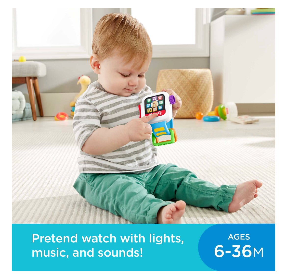 Fisher Price Laugh and Learn, Time To Learn, Smart Watch - LOW&BEHOLD