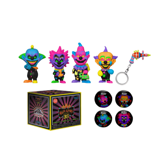 Funko Box: Killer Klowns from Outer Space 35th Anniversary (Black Light Pop! Figures) Collector's Box - LOW&BEHOLD