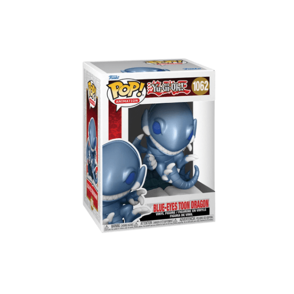 Funko POP! Animation Yu-Gi-Oh - Blue Eyes Toon Dragon Metallic #1062 - LOW&BEHOLD
