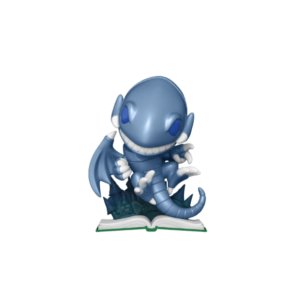 Funko POP! Animation Yu-Gi-Oh - Blue Eyes Toon Dragon Metallic #1062 - LOW&BEHOLD