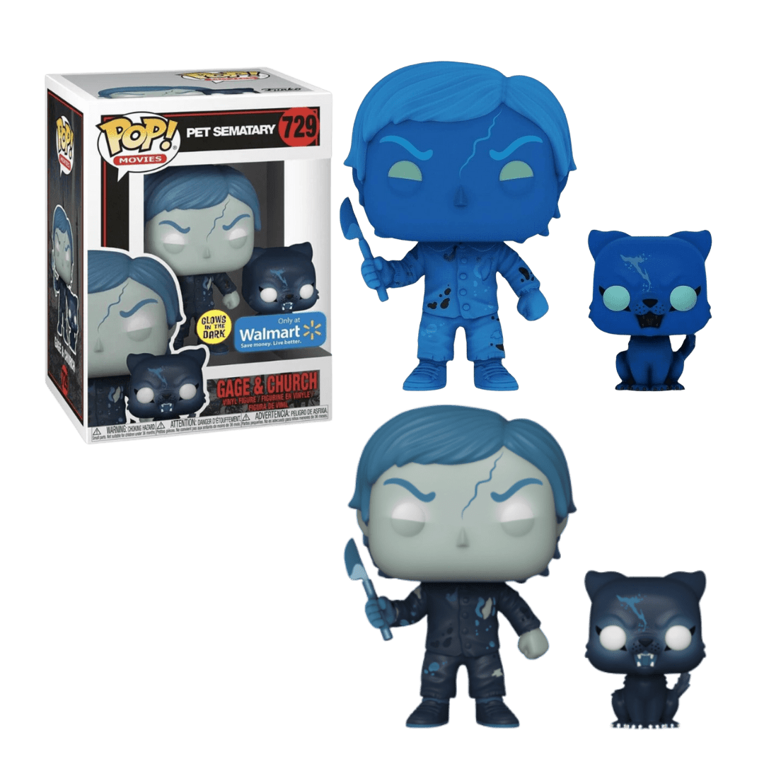Funko Pop! & Buddy: Pet Sematary - Undead Gage & Church (GITD) Vinyl Figure (EXCLUSIVE) #729 - LOW&BEHOLD