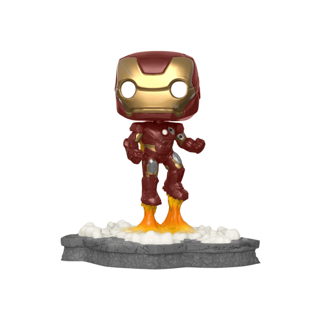 Funko Pop! Deluxe, Marvel: Avengers Assemble Series - Iron Man, Amazon Exclusive - LOW&BEHOLD