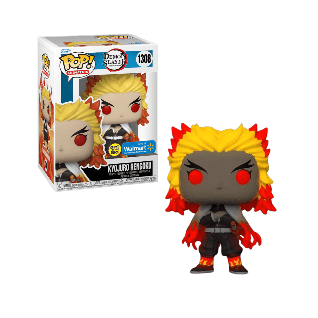 Funko POP! - Demon Slayer Kyojuro Rengoku (Glow In The Dark) Walmart Exclusive #1308 - LOW&BEHOLD