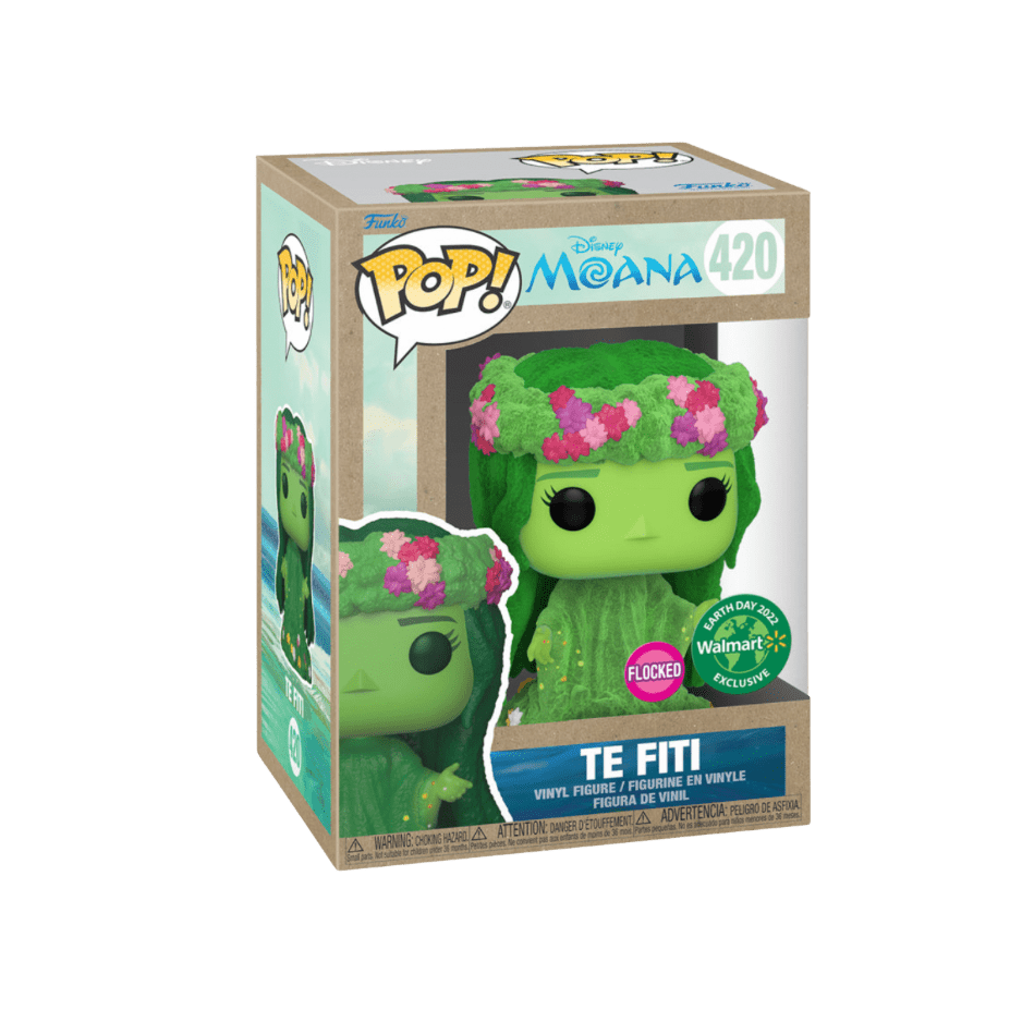 Funko Pop! Disney Earth Day Te Fiti (Flocked) Vinyl Figure (Walmart Exclusive) (+ Pop! Stacks Plastic Protector) - LOW&BEHOLD