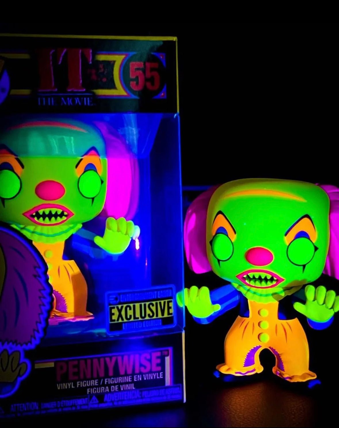 Funko POP! Funko Pop! IT Pennywise Black Light Exclusive Vinyl Figure - LOW&BEHOLD