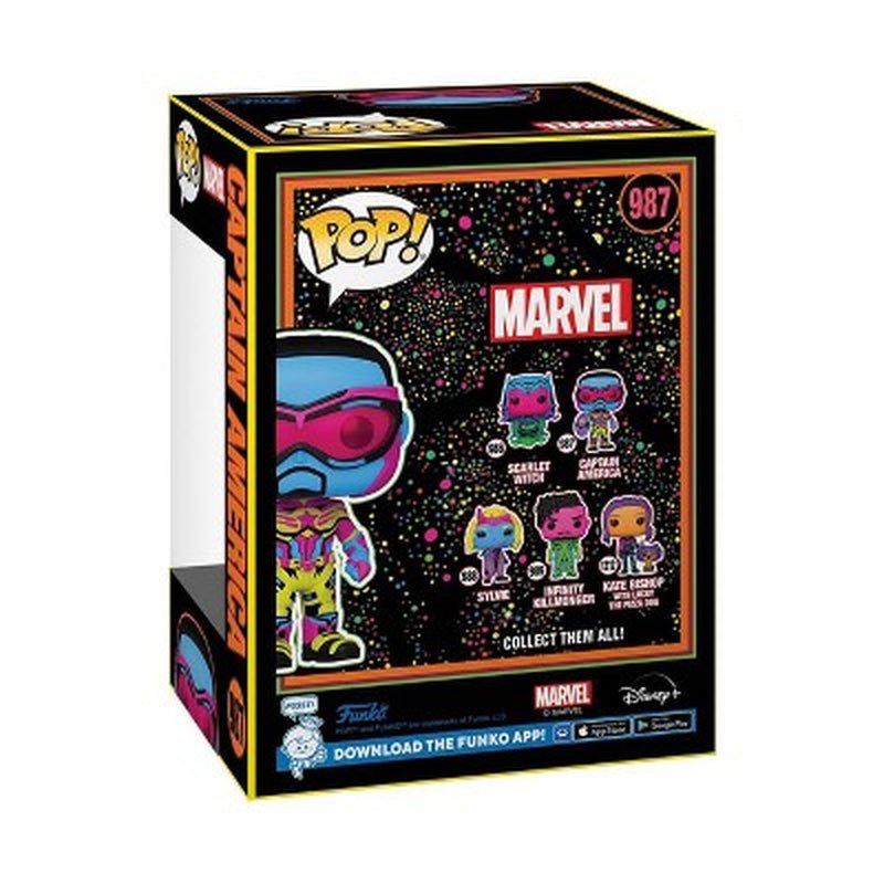 Funko POP! Marvel: Falcon & the Winter Soldier - Falcon (Blacklight) (Target Exclusive) - LOW&BEHOLD