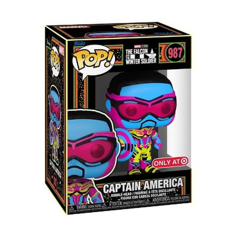 Funko POP! Marvel: Falcon & the Winter Soldier - Falcon (Blacklight) (Target Exclusive) - LOW&BEHOLD