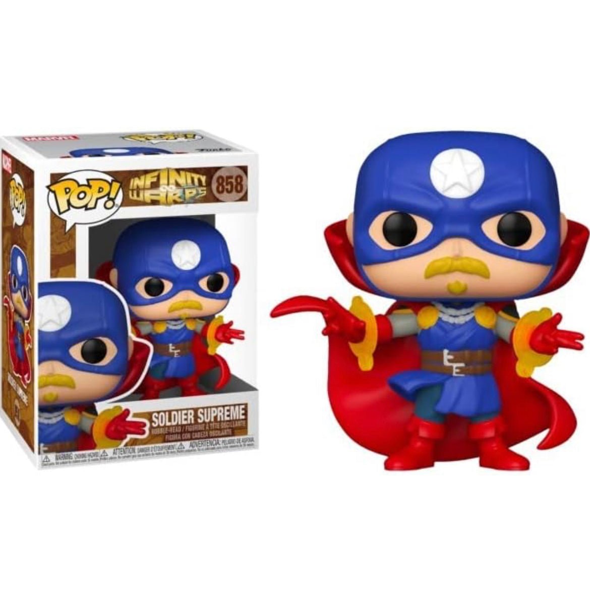Funko Pop! Marvel Infinity Warps Soldier Supreme #858 - LOW&BEHOLD