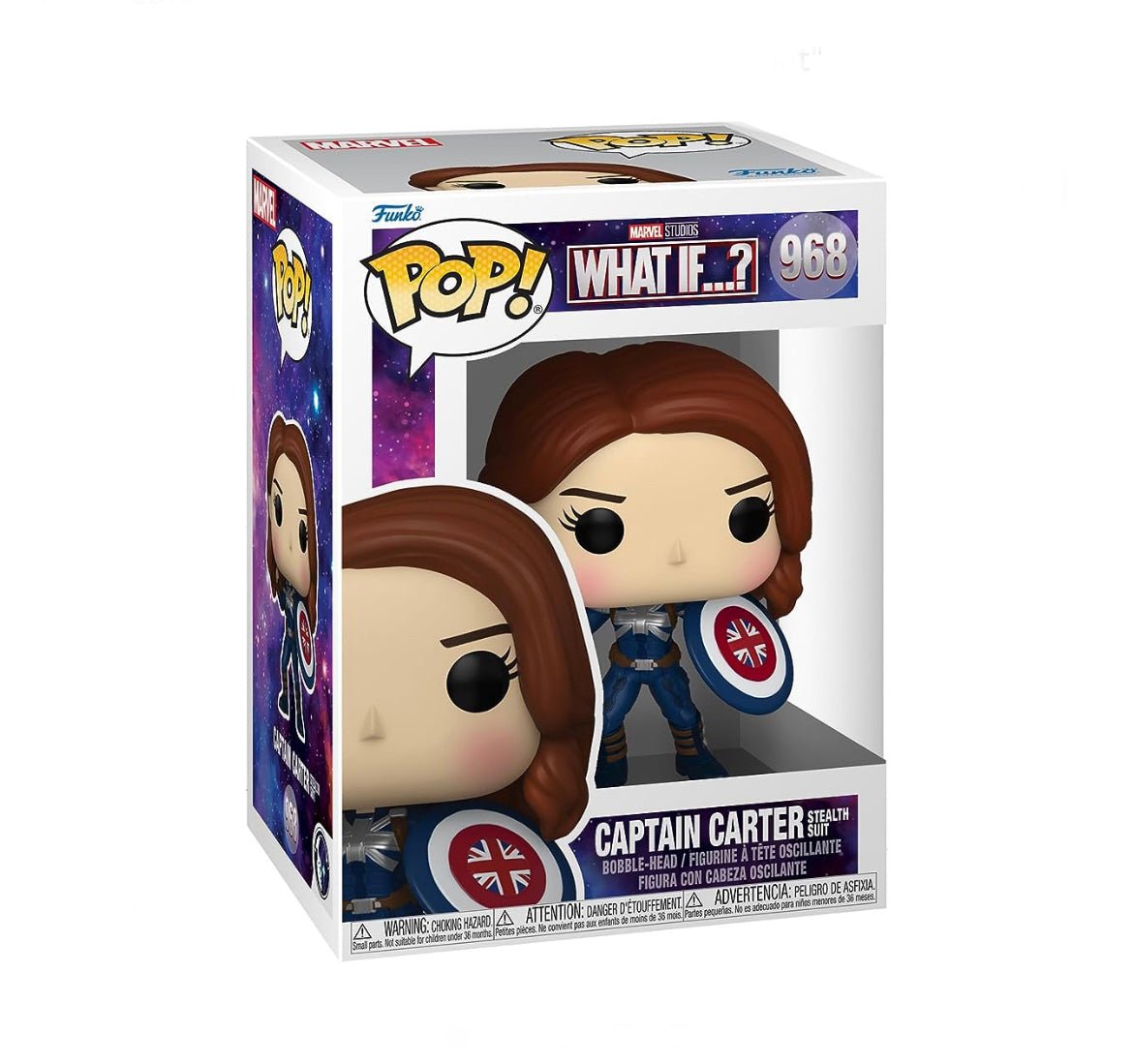 Funko Pop! Marvel Studios What If…? Captain Carter, Stealth Suit, #968 - LOW&BEHOLD