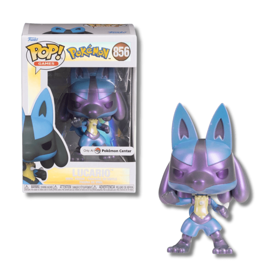 Funko Pop! Pokémon Lucario Pearlescent #856 Pokémon Center Exclusive  - LOW&BEHOLD