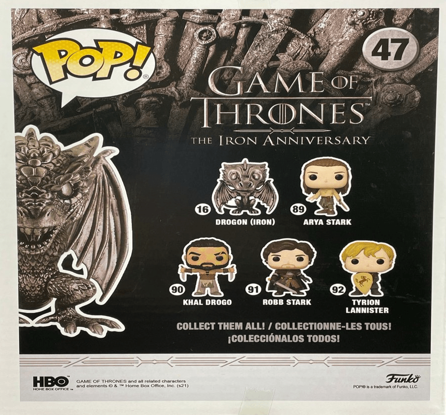 Funko POP! Super: Game of Thrones - Rhaegal (Iron) (Target Exclusive - LOW&BEHOLD