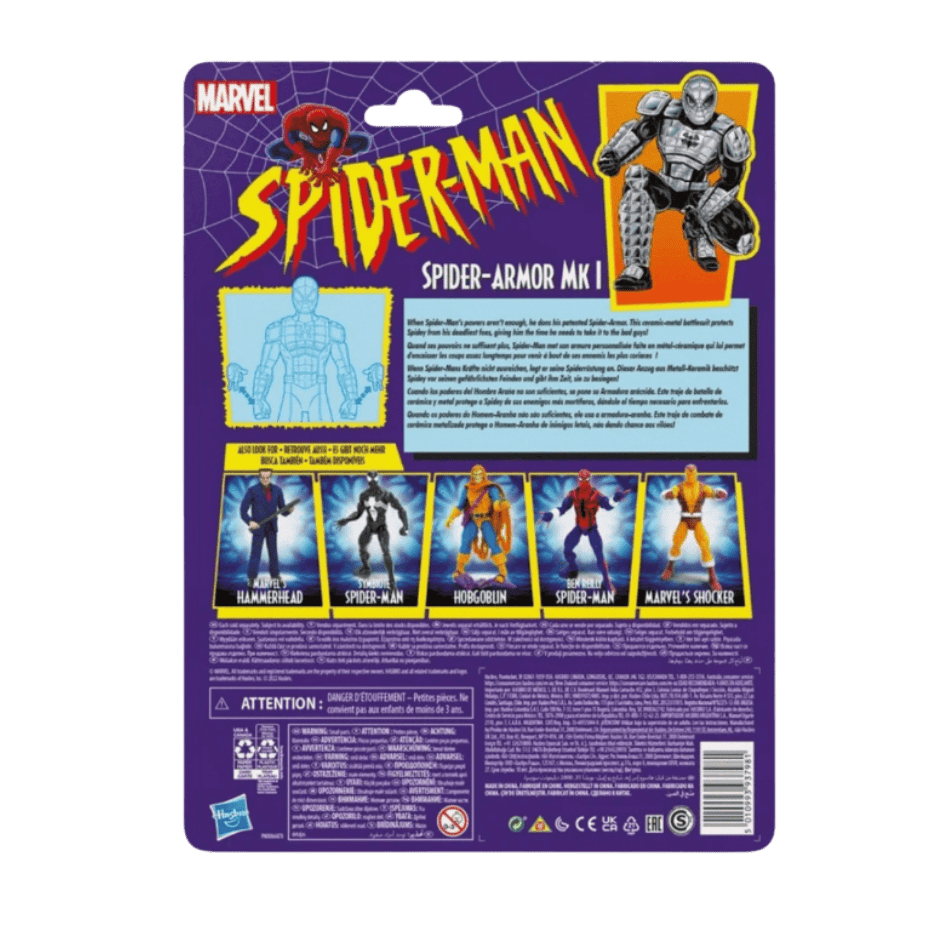 Hasbro Spider-Man Marvel Legends Series 6-inch Spider-Armor Mk I Action Figure - LOW&BEHOLD