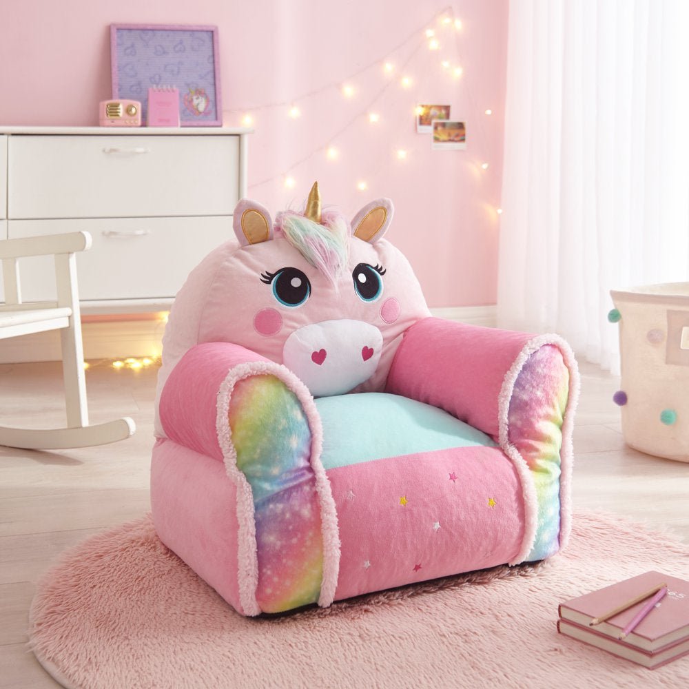 Heritage Club Figural Unicorn Bean Chair, Polyester - LOW&BEHOLD