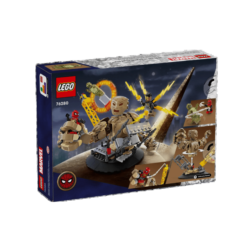 LEGO Marvel Spider-Man vs. Sandman: Final Battle Building Toy Set with Spider-Man Figure - LOW&BEHOLD