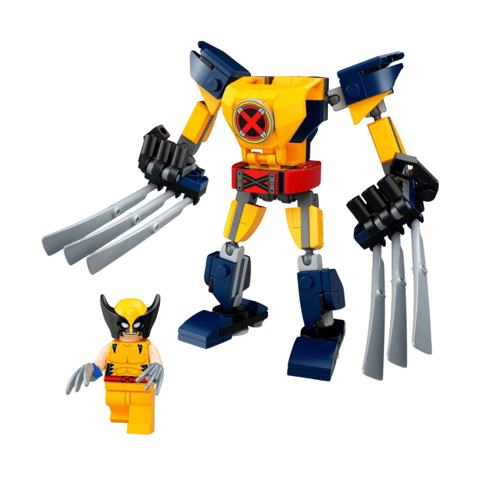 LEGO Marvel Wolverine Mech Armor 76202 Building Kit; Collectible Mech and Minifigure for Wolverine Fans Aged 7+ (141 Pieces) - LOW&BEHOLD