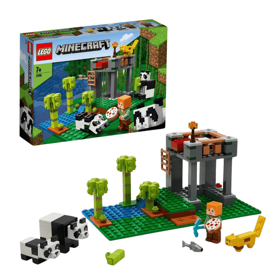 LEGO: Minecraft The Panda Nursery Building Set - Alex and Animal Figures 21158 - LOW&BEHOLD