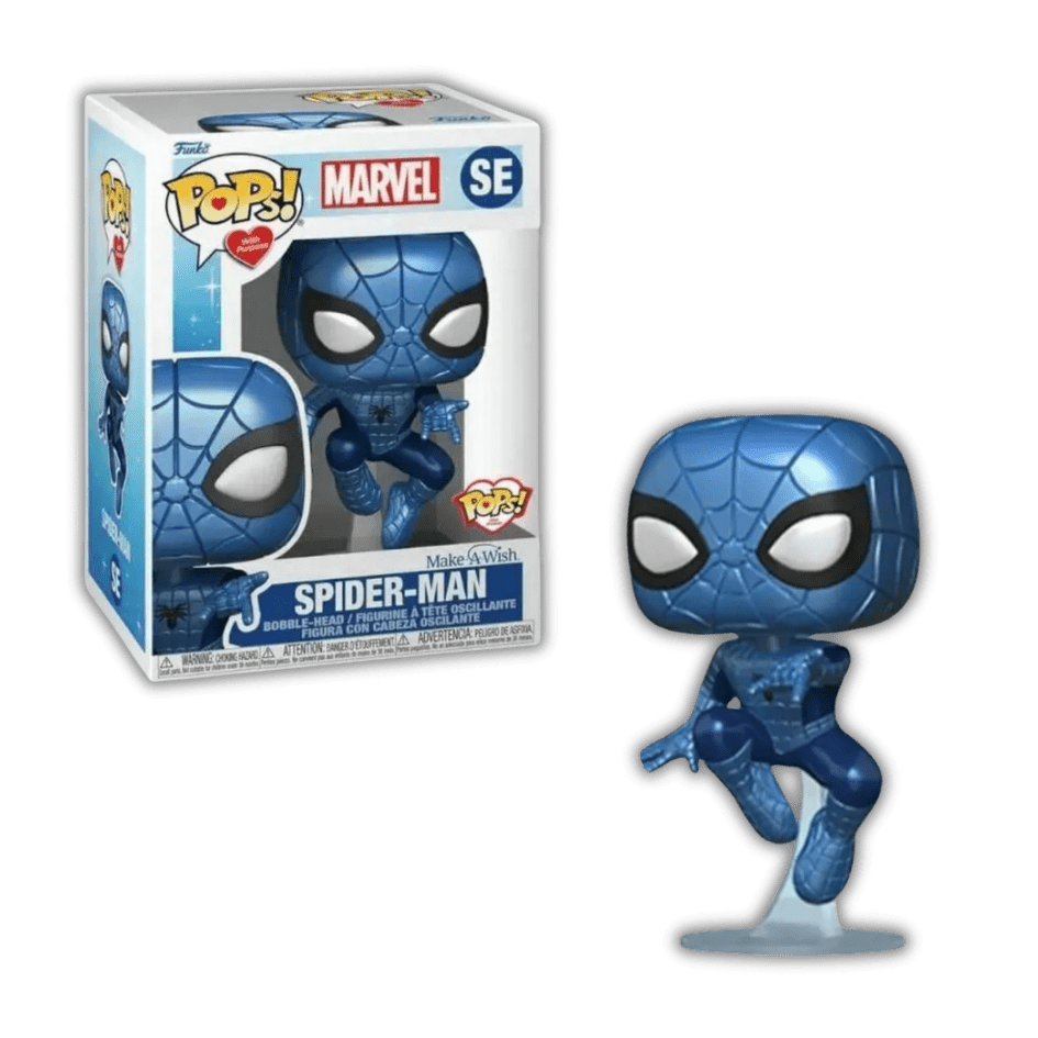 Make-A-Wish Spider-Man Metallic Funko Pop! Vinyl Figure SE - LOW&BEHOLD