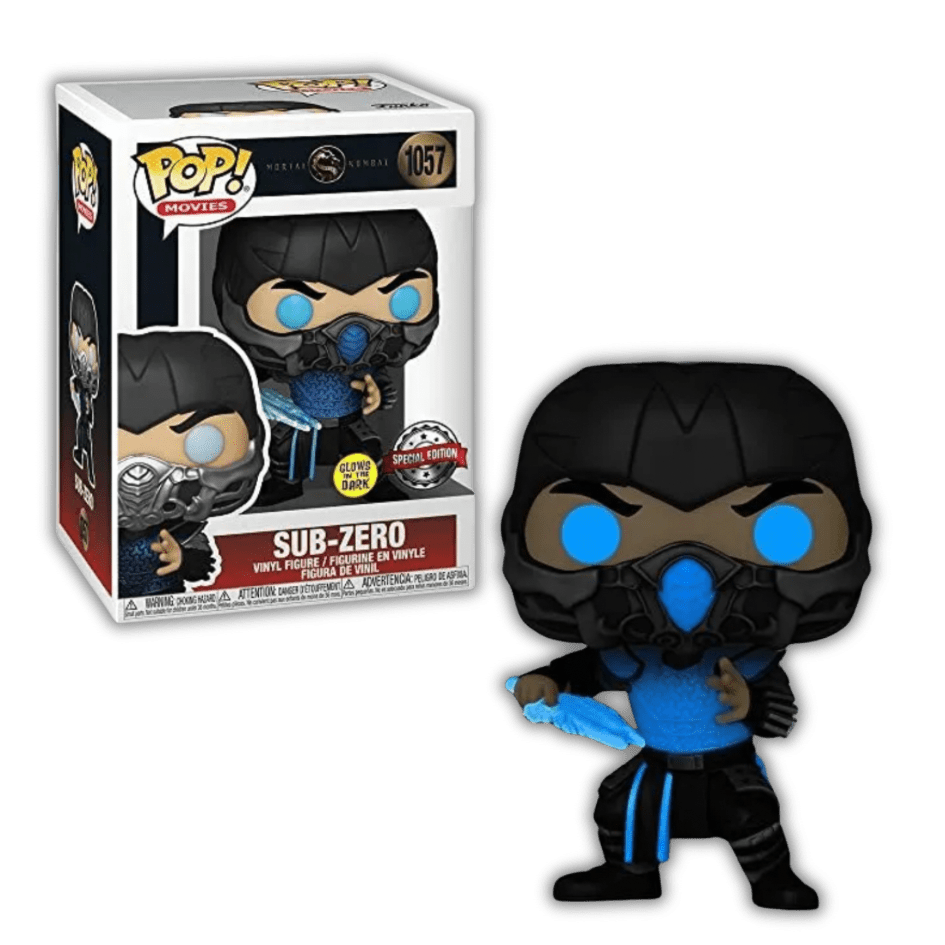 Mortal Kombat Movie Sub-Zero Glow in The Dark Funko Pop Exclusive #1057 - LOW&BEHOLD