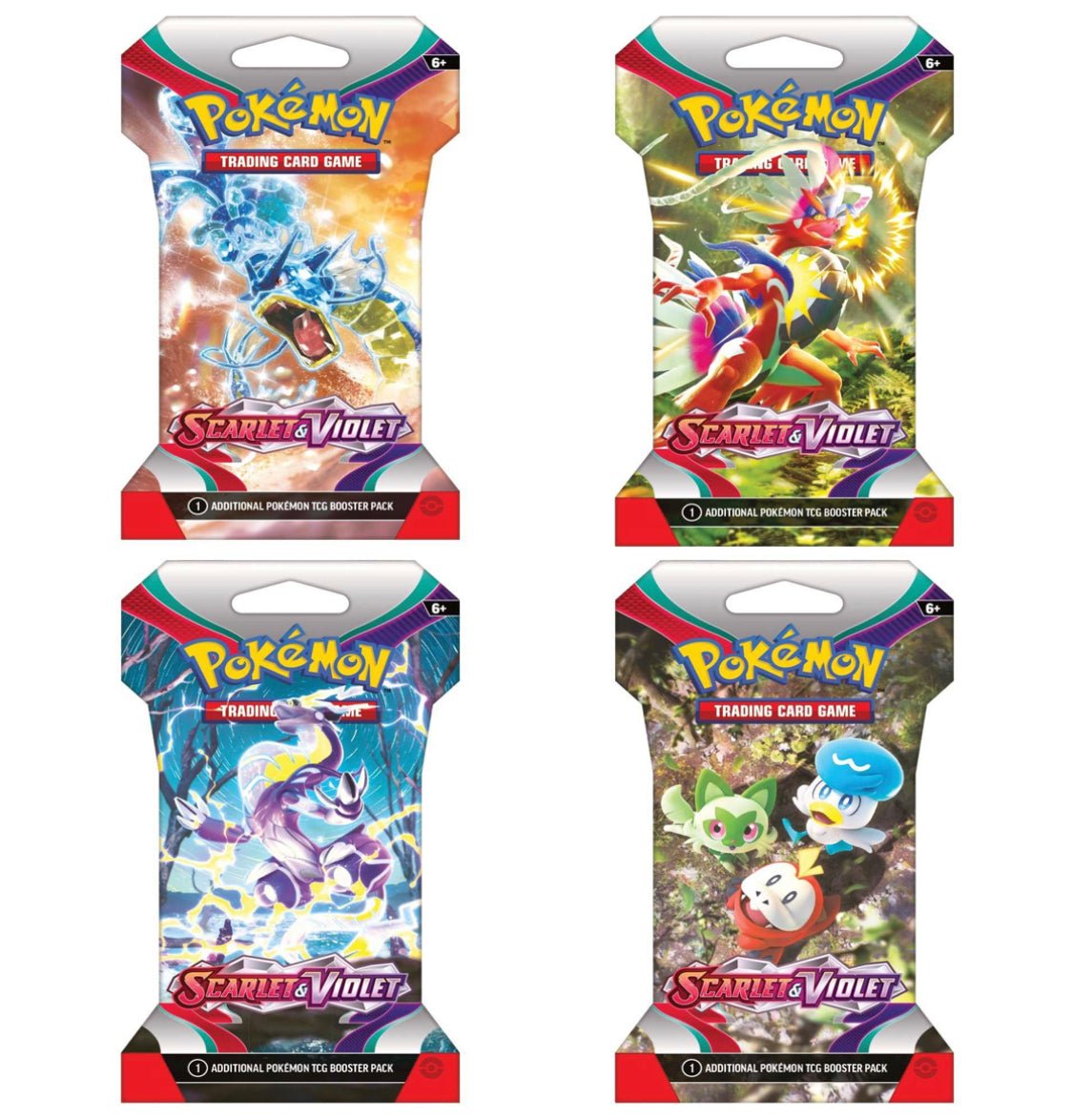 Pokemon Trading Card Game: Scarlet and Violet Sleeved Booster Pack (styles may vary) - LOW&BEHOLD