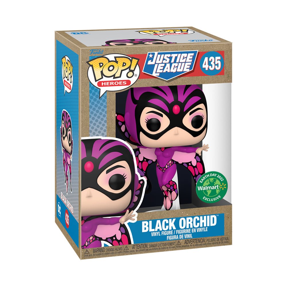Pop! Heroes: Earth Day - Black Orchid Vinyl Figure (Walmart Exclusive) (+ Pop! Stacks Plastic Protector) - LOW&BEHOLD