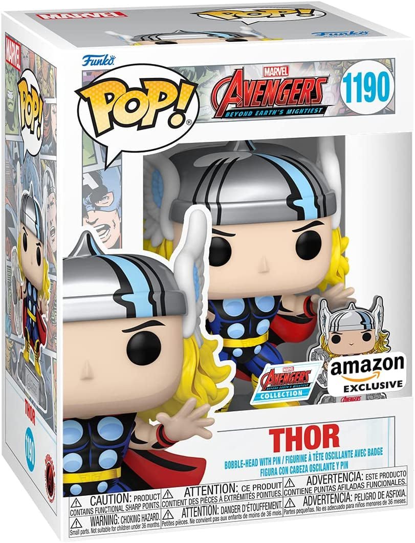 Pop! & Pin: the Avengers: Earth's Mightiest Heroes - 60Th Anniversary, Thor Exclusive - LOW&BEHOLD