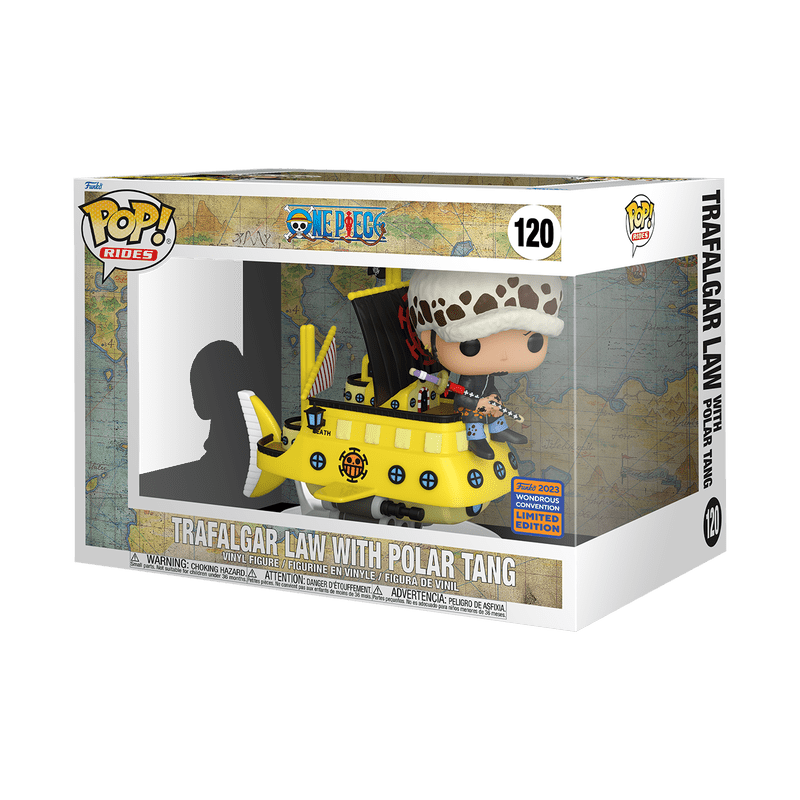 POP! RIDES SUPER DELUXE TRAFALGAR LAW WITH POLAR TANG #120 - LOW&BEHOLD