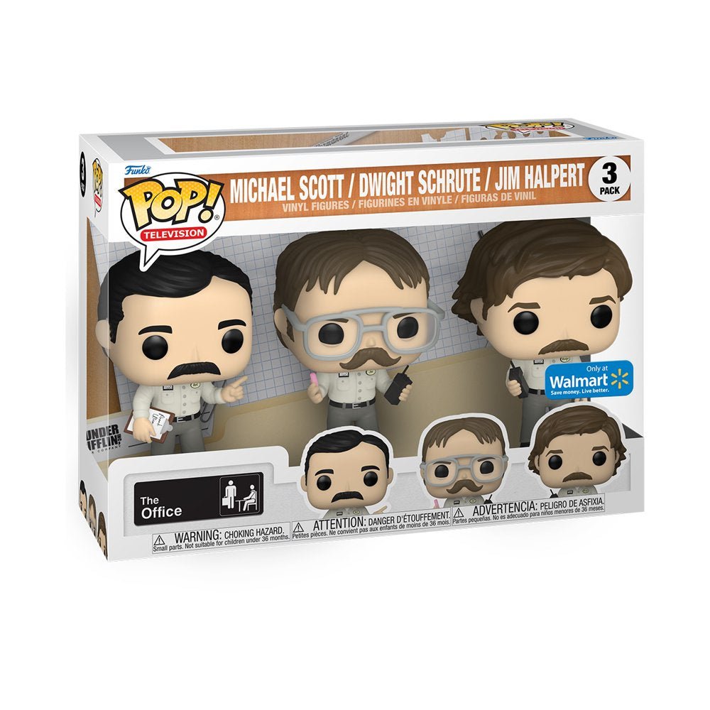 Pop! TV: the Office - Utica Prank 3-Pack Vinyl Figure (Walmart Exclusive) - LOW&BEHOLD