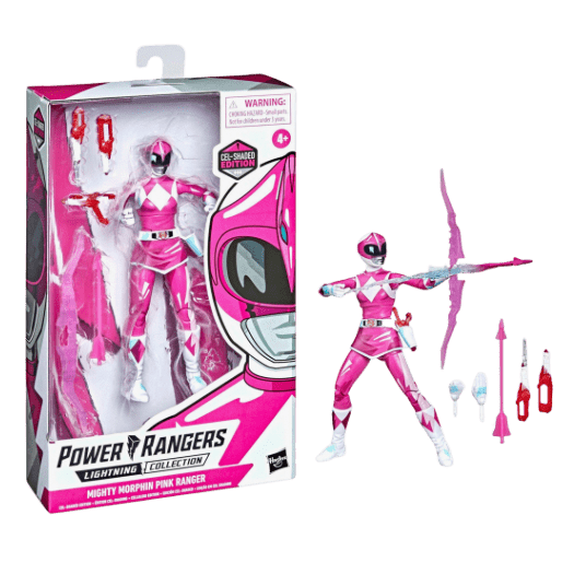 Power Rangers Lightning Collection 6" Mighty Morphin Pink Ranger Cel Shaded |Kimberly| - LOW&BEHOLD