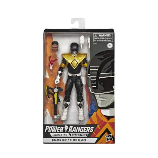 Power Rangers Lightning Collection Black Ranger Dragon Shield 6" Action Figure |Zack| - LOW&BEHOLD