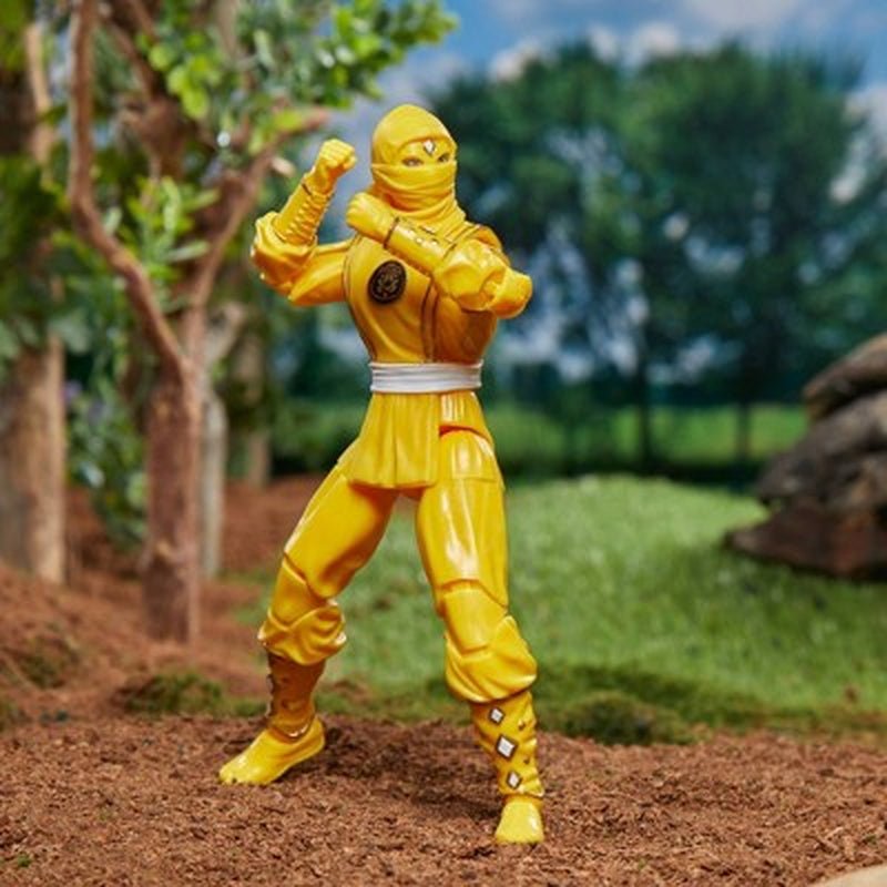Power Rangers Lightning Collection Mighty Morphin Ninja Yellow Ranger Action Figure (Target Exclusive) - LOW&BEHOLD