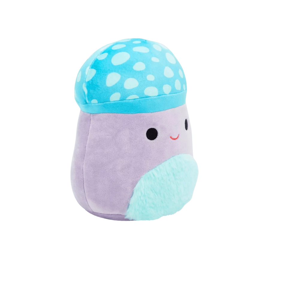 Squishmallow 8” PYLE Aqua Spotted Mushroom With Fuzzy Belly - LOW&BEHOLD