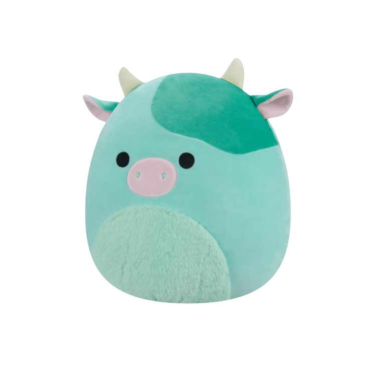 Squishmallows 14” Seamus Green Cow with Fuzzy Belly Official Jazwares - LOW&BEHOLD