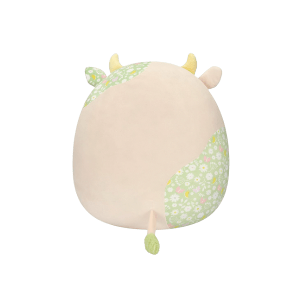 Squishmallows 16” Ada Cream Cow with Green Floral Print Spots Official Jazwares - LOW&BEHOLD