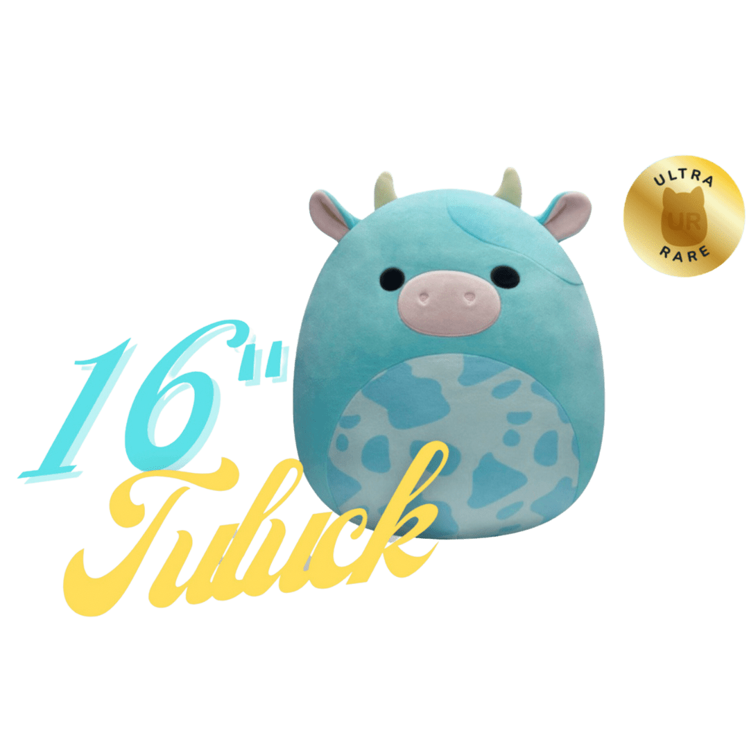 Squishmallows 16” Tuluck Blue Cow Official KellyToy -Select series - LOW&BEHOLD
