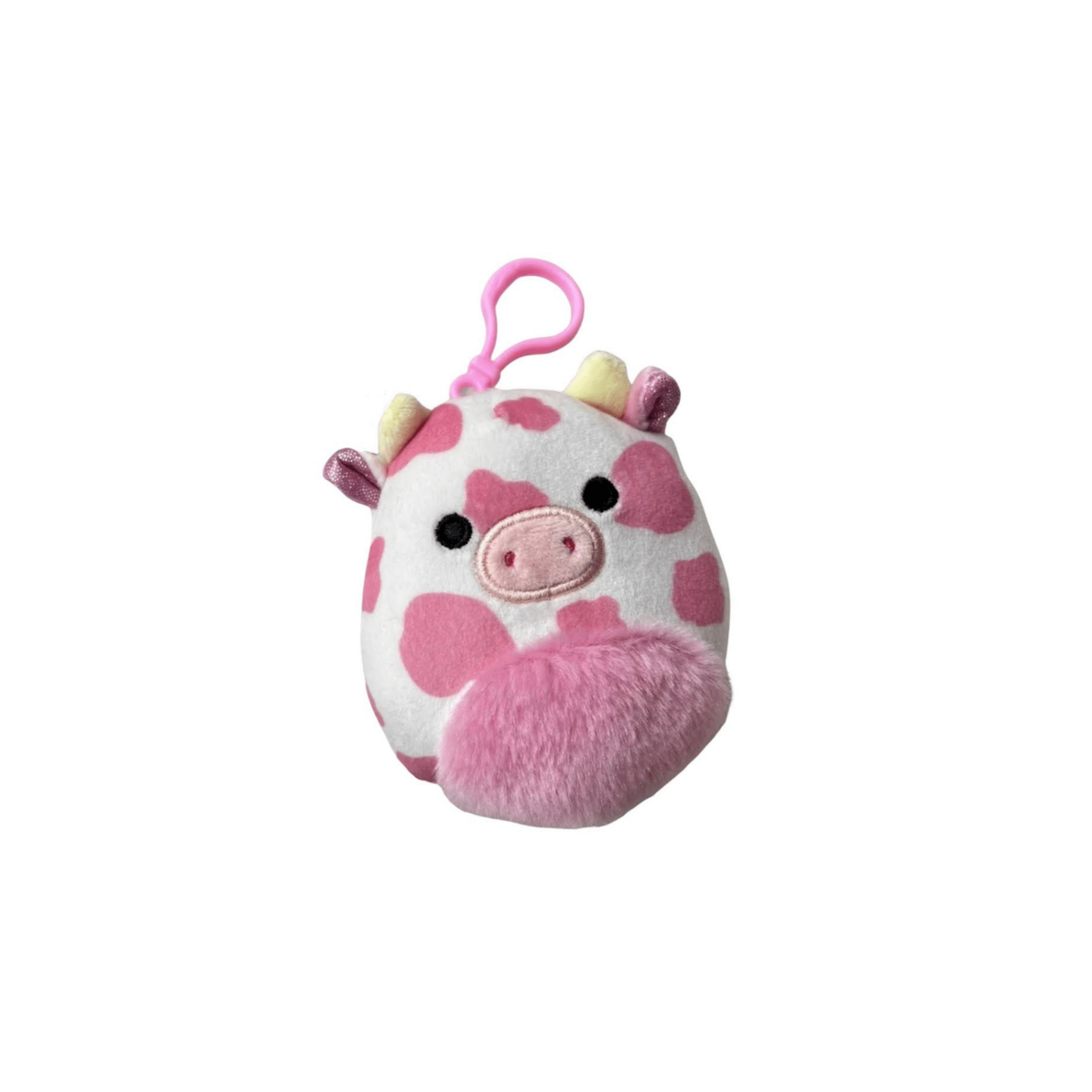 Squishmallows 3.5” Evangelica Cow Official KellyToy Clip - LOW&BEHOLD