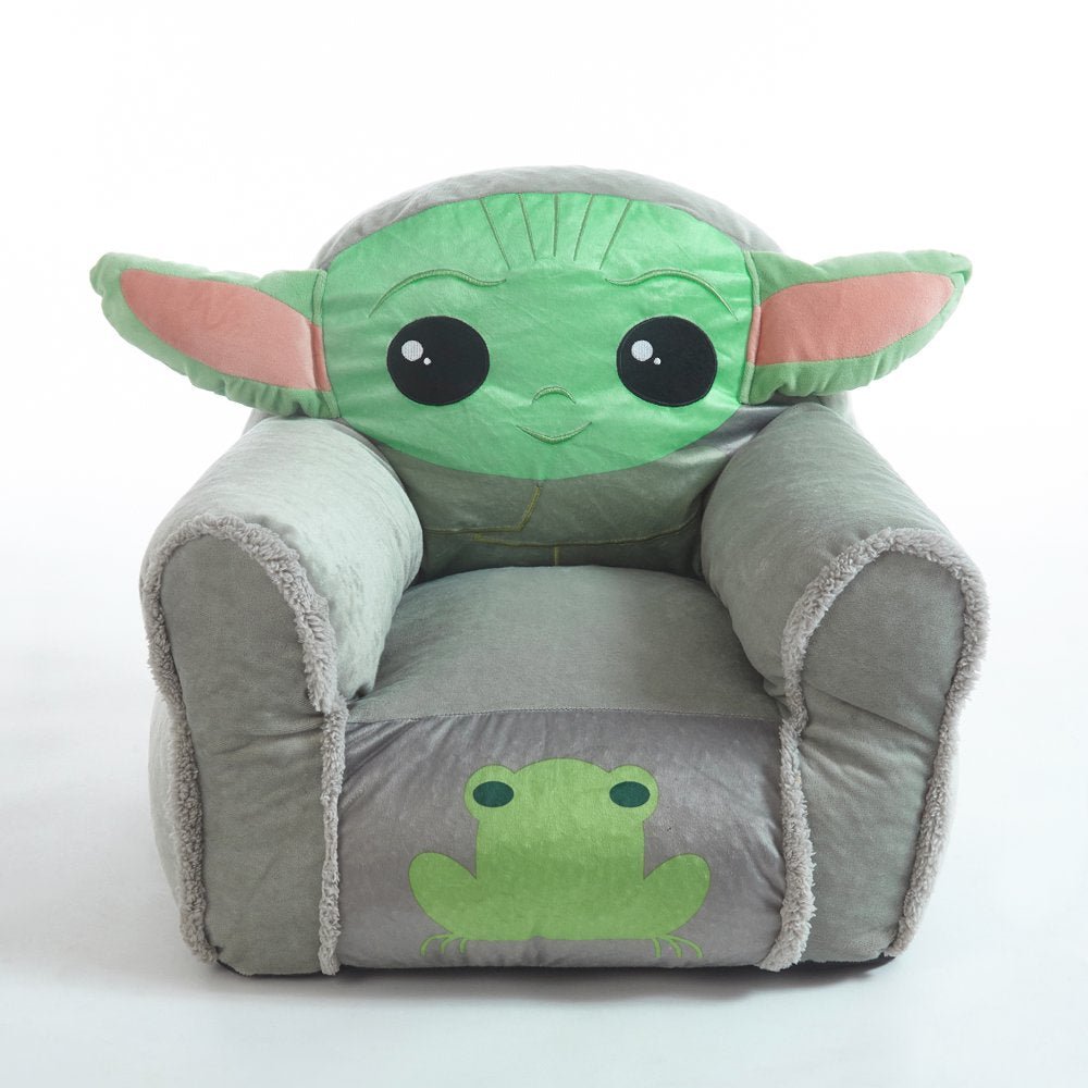 Star Wars The Mandolorian Baby Yoda Figural Bean Chair, Polyester - LOW&BEHOLD