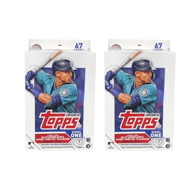 Topps 2023 Series 1 Major League Baseball Cards Lot of 2, 67 cards per Box - LOW&BEHOLD
