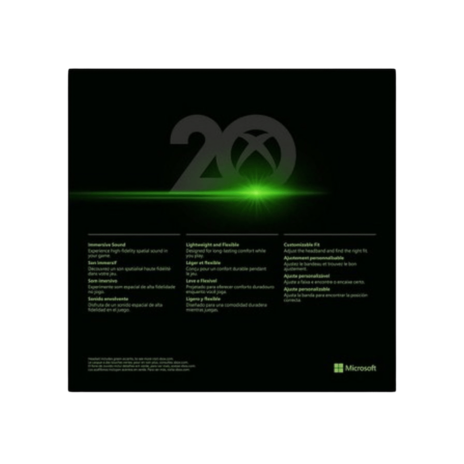 Xbox Series X|S 20Th Anniversary Wired Gaming Headset - LOW&BEHOLD