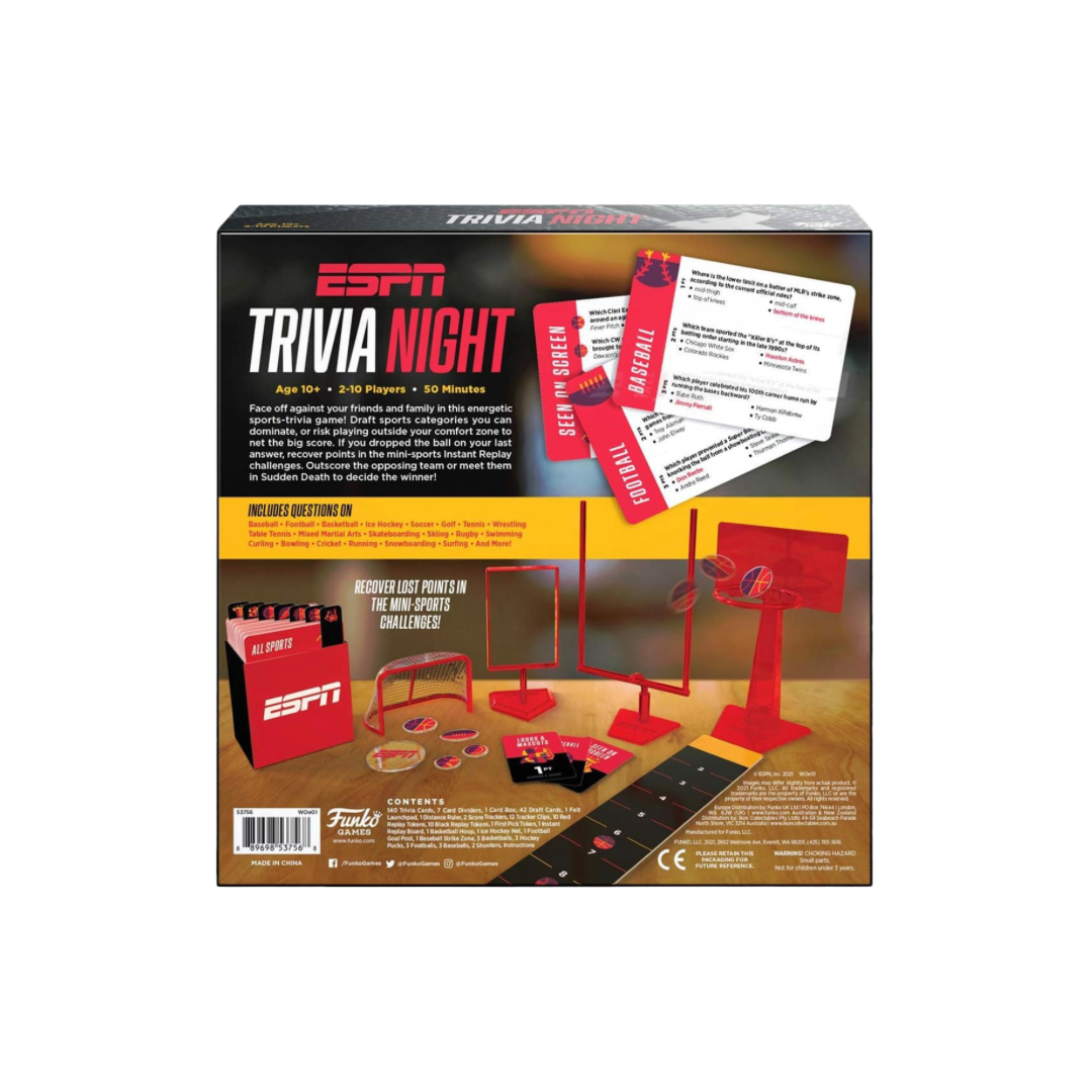 ESPN Trivia Night 1000 Trivia Questions