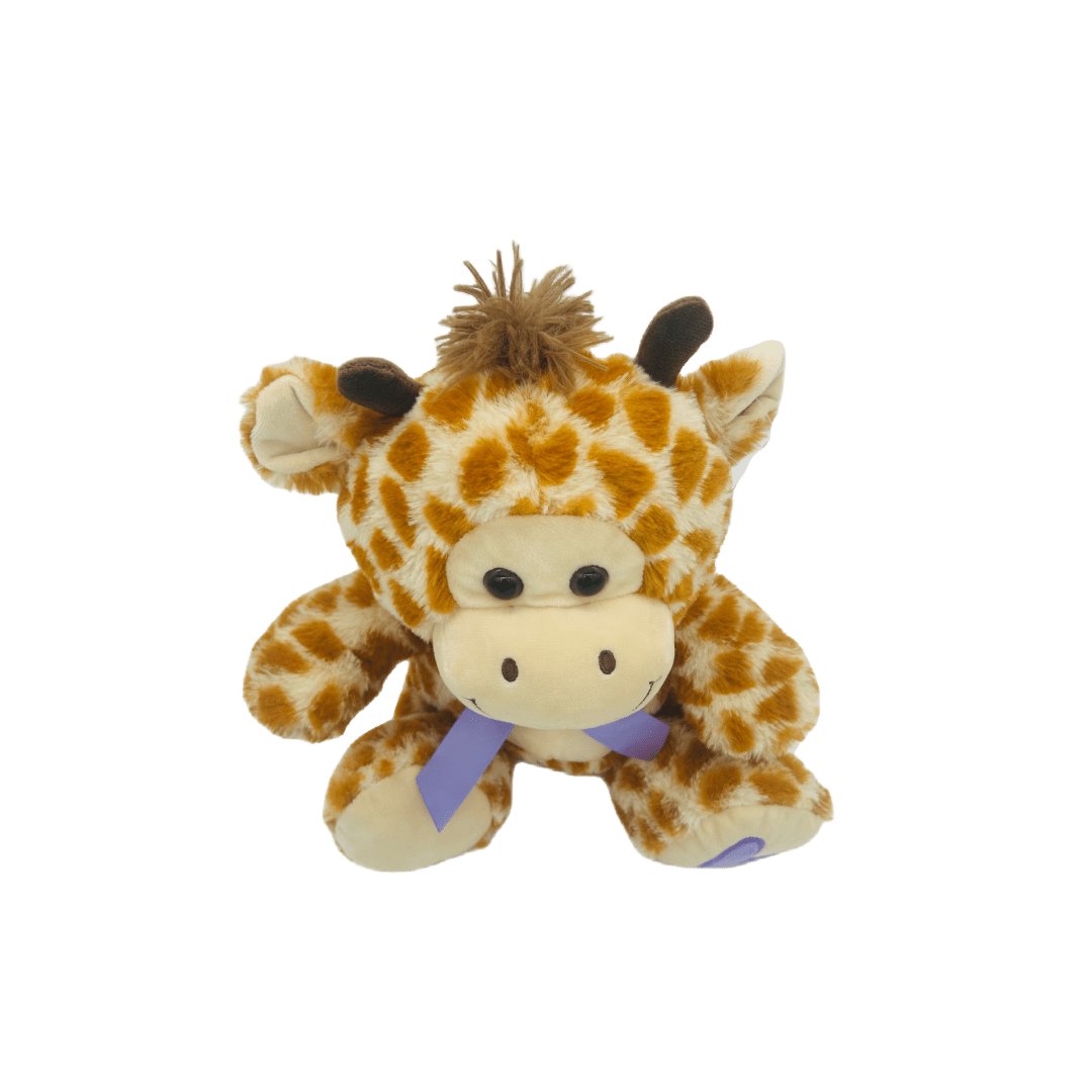 12” Giraffe Plush With Purple Heart Detail - LOW&BEHOLD