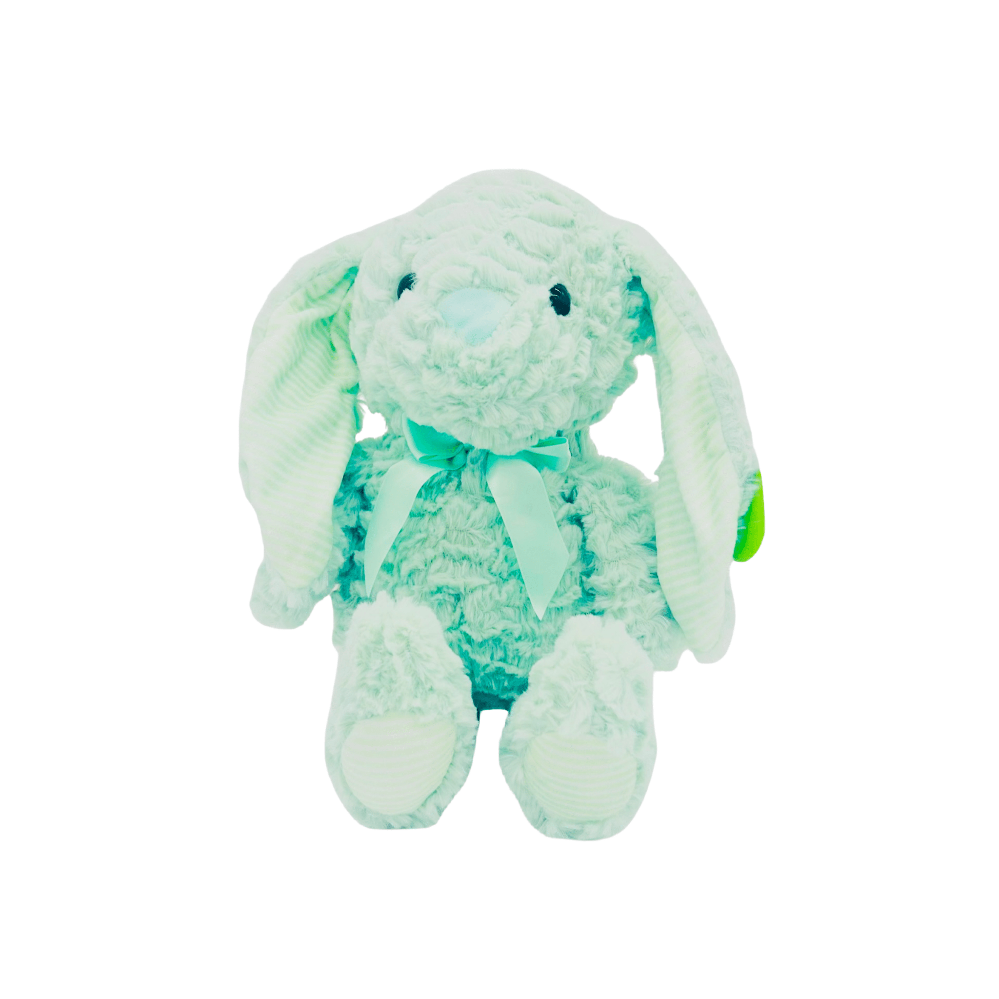 12” Textured Plush Bunnies With Striped Ears - LOW&BEHOLD