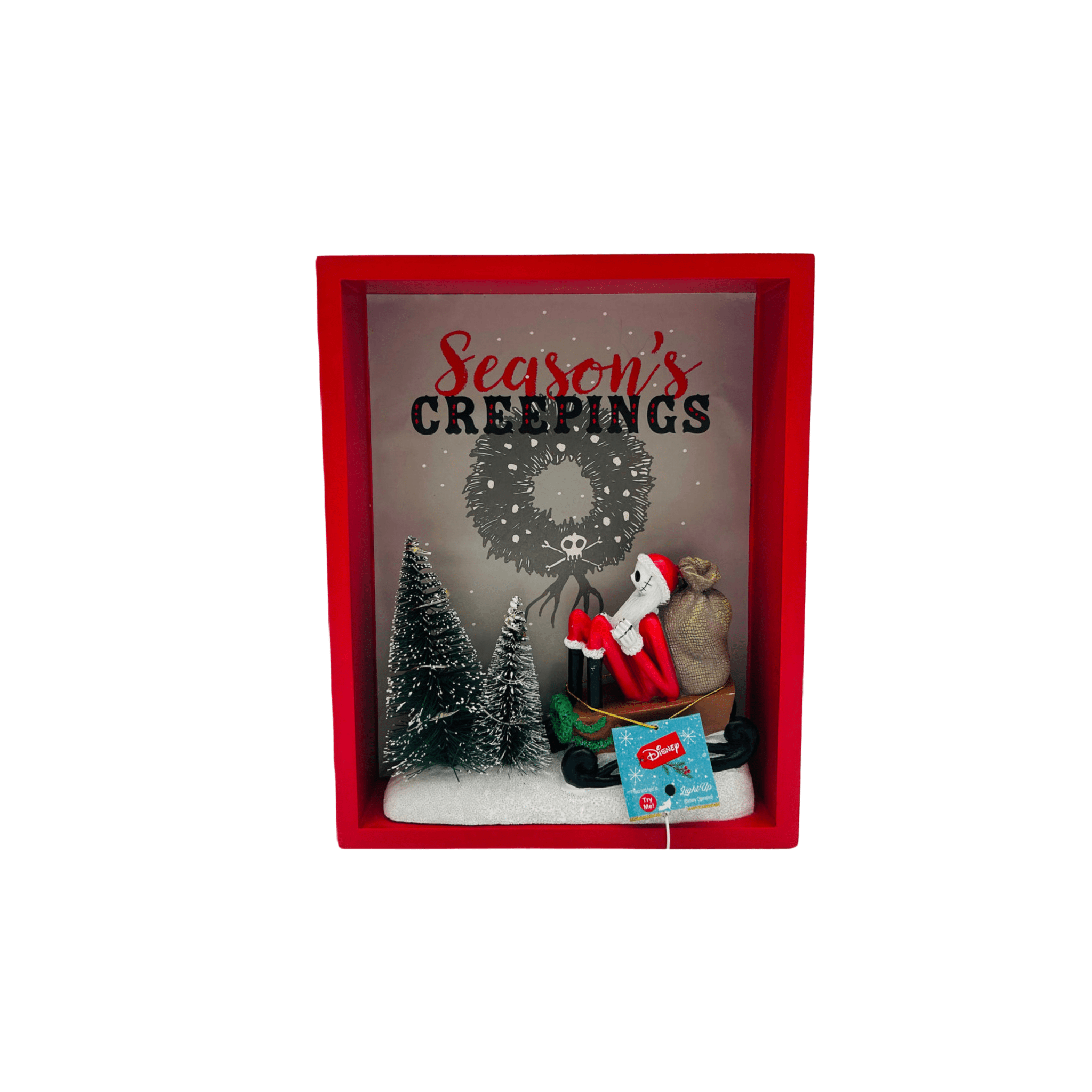 Disney’s The Nightmare Before Christmas Season’s Creepings LED Wooden Frame - LOW&BEHOLD